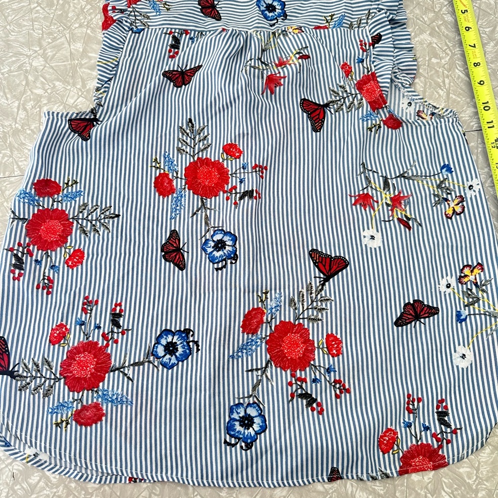 Floral Striped Skirt